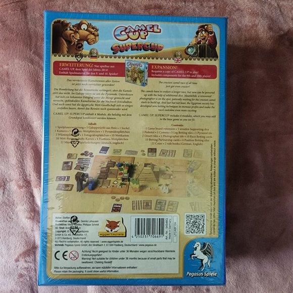 Camel Up Supercup Family Strategy Board Game Expansion Pack NIP NWT - Picture 6 of 7